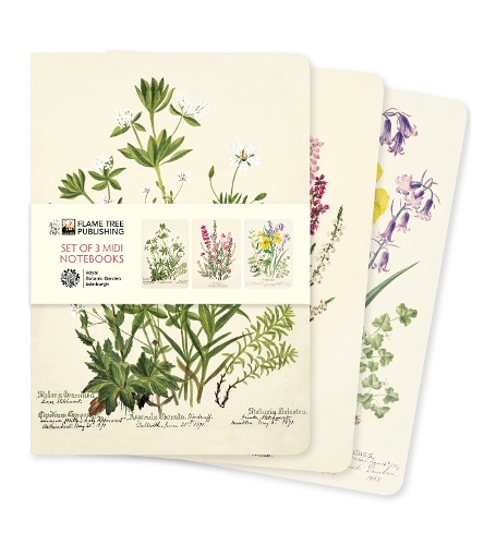 Royal Botanic Garden Edinburgh Set of 3 Midi Notebooks