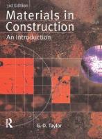 Materials in Construction: An Introduction